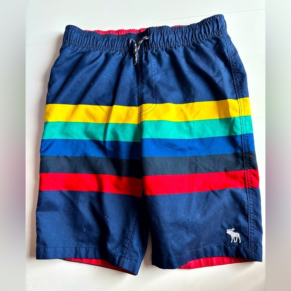 Abercrombie Kids Boys Striped Swim Trunks Size 11 12